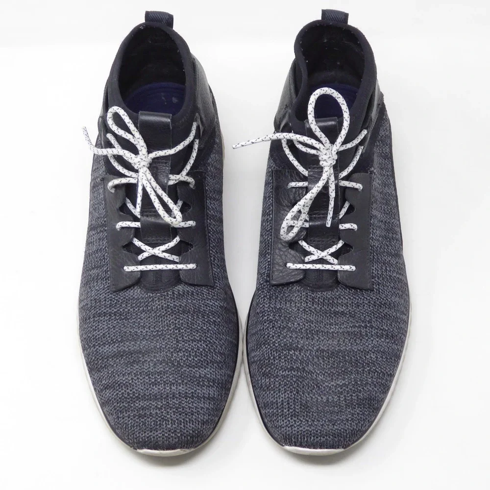 Cole Haan Mens GrandMotion Mid-Top Knit Sneakers Black C30660 Size 10.5M